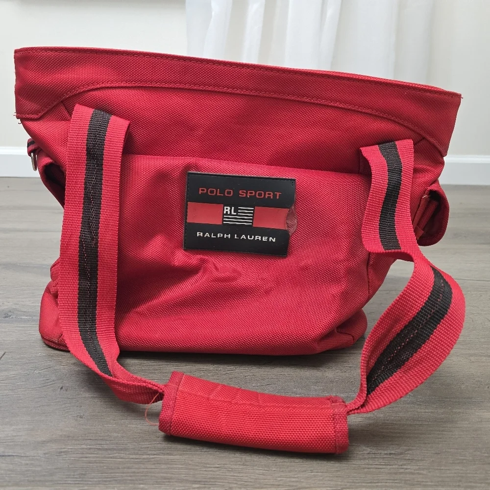 Ralph Lauren Polo Sport Canvas Sport Bag Vintage Sporty Preppy Athleisure